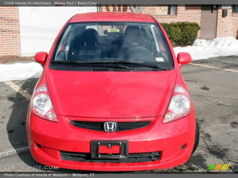 Milano Red / Black/Grey 2008 Honda Fit Hatchback