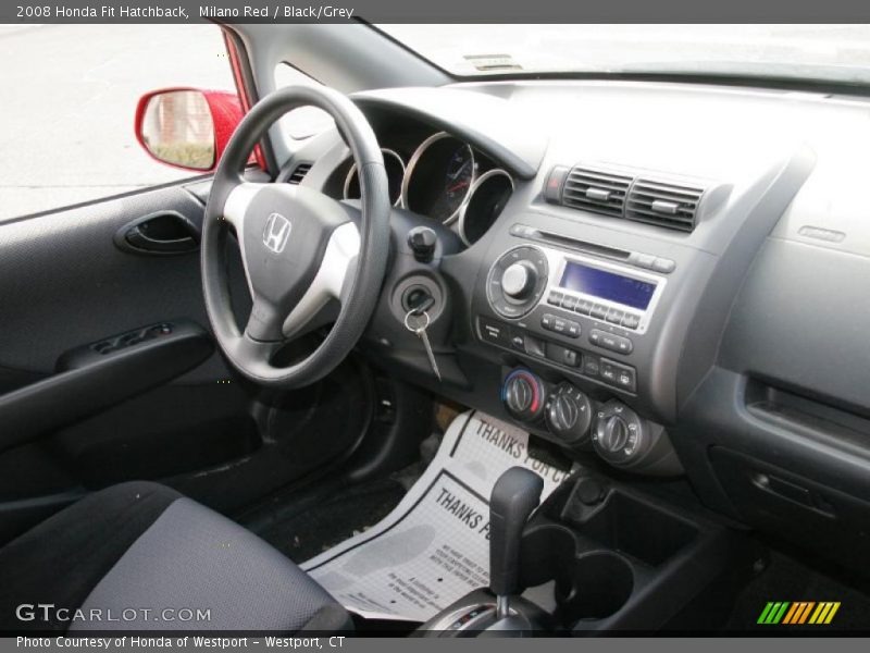Milano Red / Black/Grey 2008 Honda Fit Hatchback