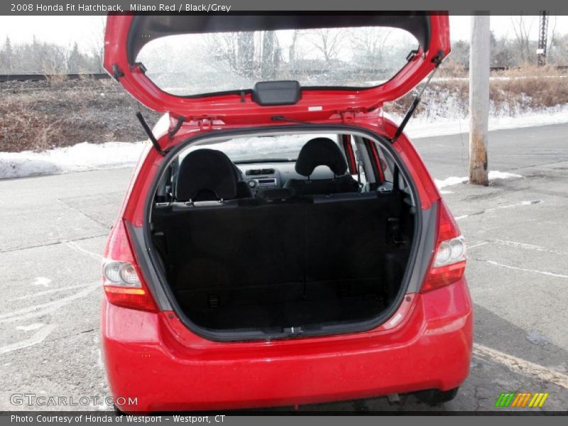 Milano Red / Black/Grey 2008 Honda Fit Hatchback