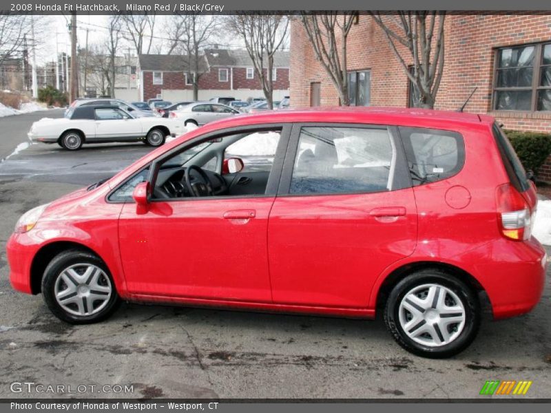  2008 Fit Hatchback Black/Grey Interior