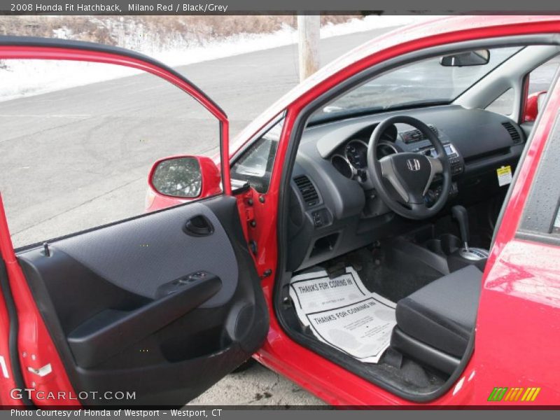 Milano Red / Black/Grey 2008 Honda Fit Hatchback