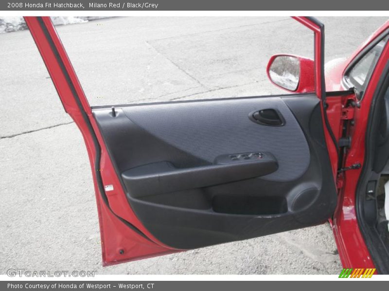 Milano Red / Black/Grey 2008 Honda Fit Hatchback