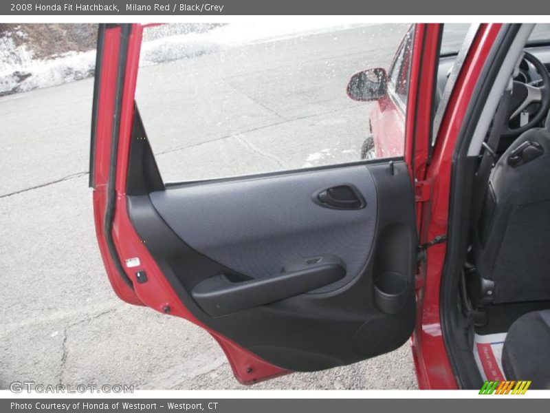 Milano Red / Black/Grey 2008 Honda Fit Hatchback