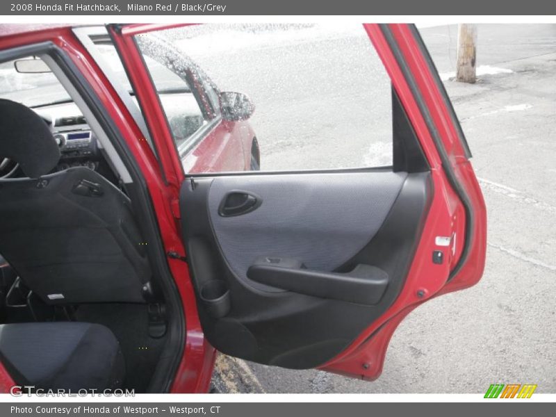 Milano Red / Black/Grey 2008 Honda Fit Hatchback