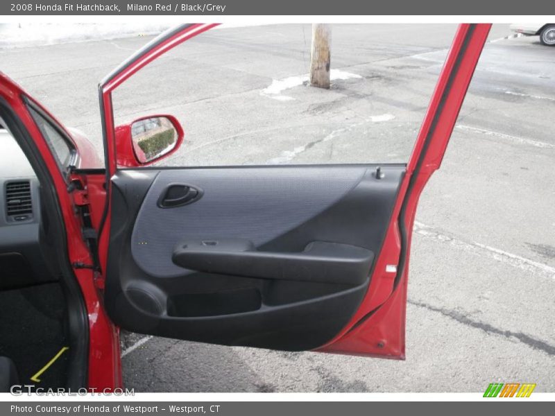 Milano Red / Black/Grey 2008 Honda Fit Hatchback