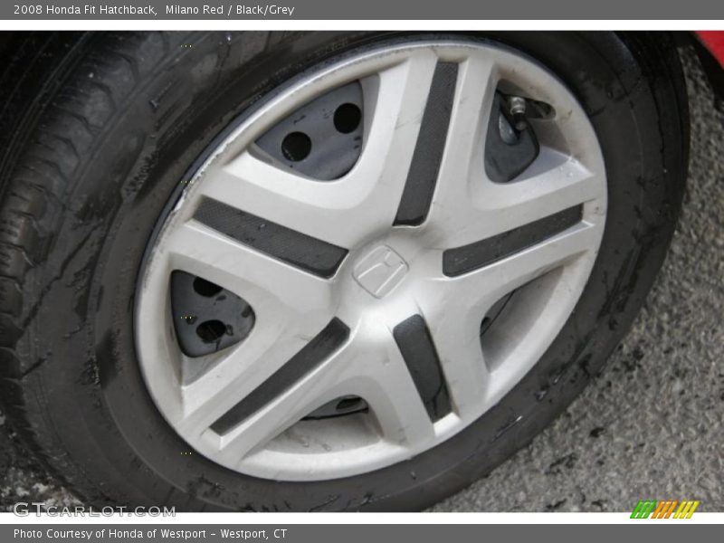 Milano Red / Black/Grey 2008 Honda Fit Hatchback