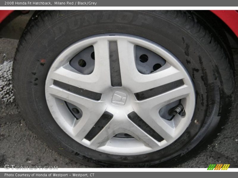 Milano Red / Black/Grey 2008 Honda Fit Hatchback