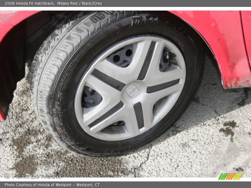 Milano Red / Black/Grey 2008 Honda Fit Hatchback