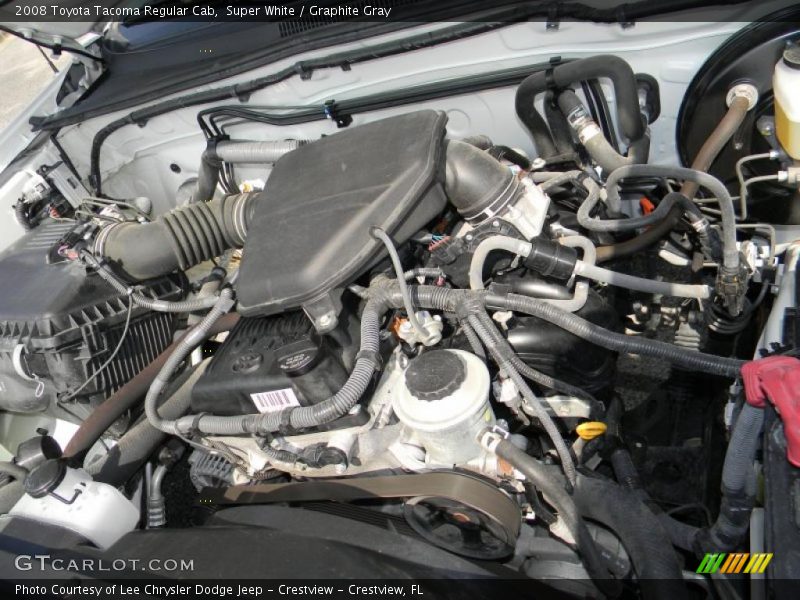 Super White / Graphite Gray 2008 Toyota Tacoma Regular Cab