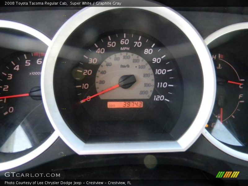 Super White / Graphite Gray 2008 Toyota Tacoma Regular Cab