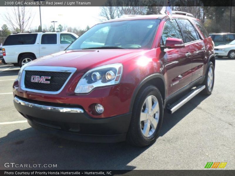 Red Jewel / Light Titanium 2008 GMC Acadia SLT