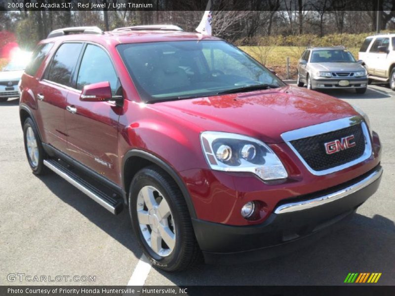 Red Jewel / Light Titanium 2008 GMC Acadia SLT