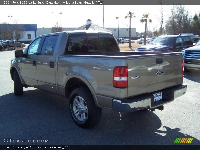 Arizona Beige Metallic / Tan 2004 Ford F150 Lariat SuperCrew 4x4