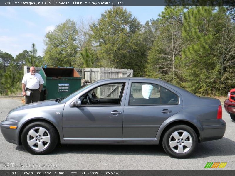 Platinum Grey Metallic / Black 2003 Volkswagen Jetta GLS TDI Sedan