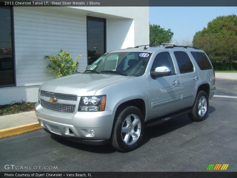 Sheer Silver Metallic / Ebony 2011 Chevrolet Tahoe LT