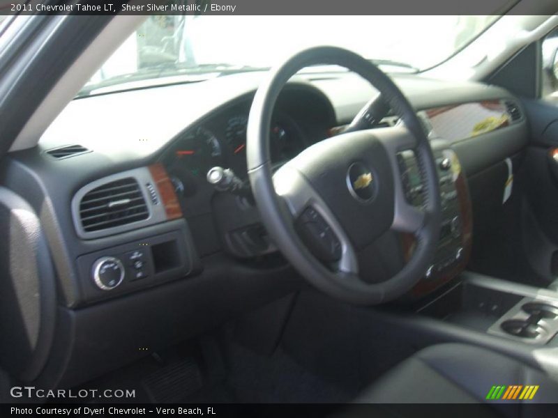 Sheer Silver Metallic / Ebony 2011 Chevrolet Tahoe LT