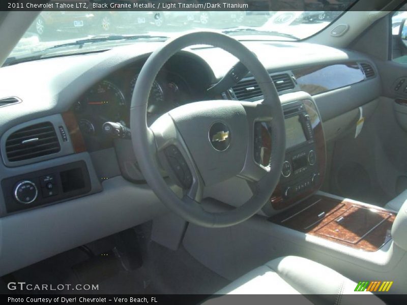 Black Granite Metallic / Light Titanium/Dark Titanium 2011 Chevrolet Tahoe LTZ