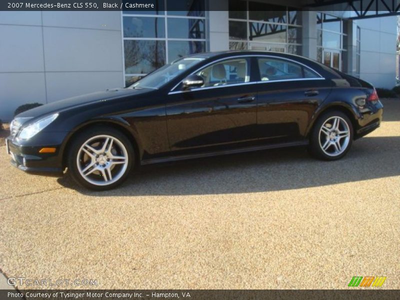Black / Cashmere 2007 Mercedes-Benz CLS 550