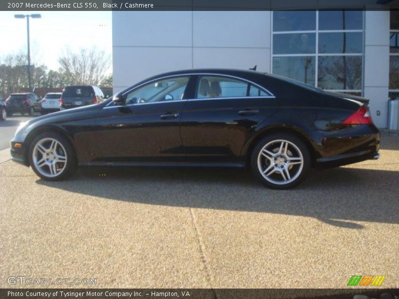 Black / Cashmere 2007 Mercedes-Benz CLS 550