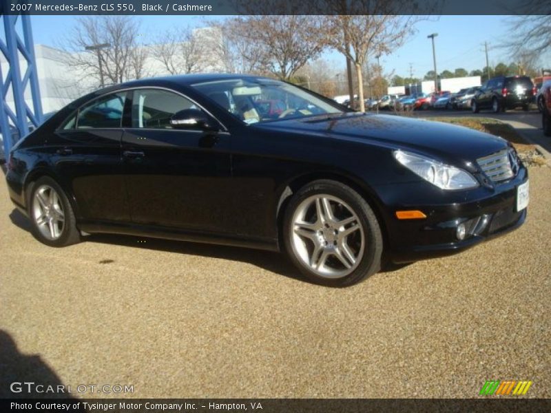 Black / Cashmere 2007 Mercedes-Benz CLS 550