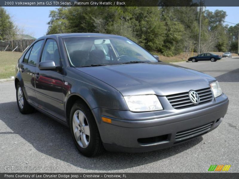 Platinum Grey Metallic / Black 2003 Volkswagen Jetta GLS TDI Sedan