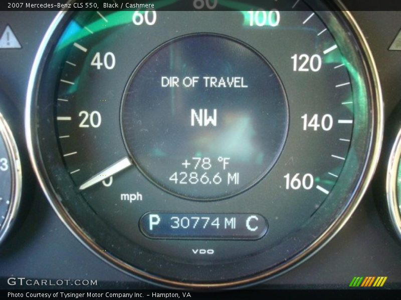 Black / Cashmere 2007 Mercedes-Benz CLS 550