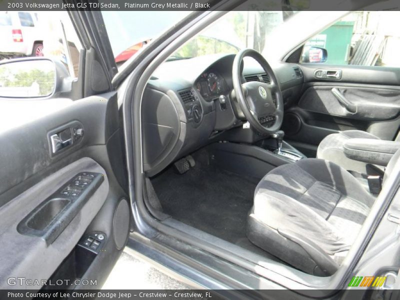 Platinum Grey Metallic / Black 2003 Volkswagen Jetta GLS TDI Sedan