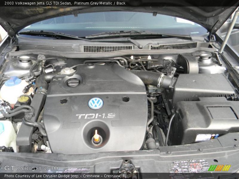 Platinum Grey Metallic / Black 2003 Volkswagen Jetta GLS TDI Sedan