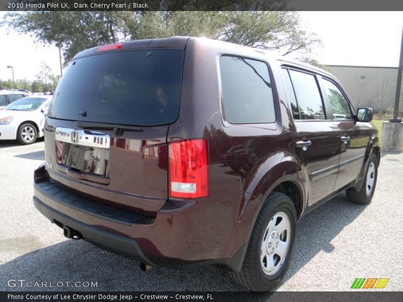 Dark Cherry Pearl / Black 2010 Honda Pilot LX