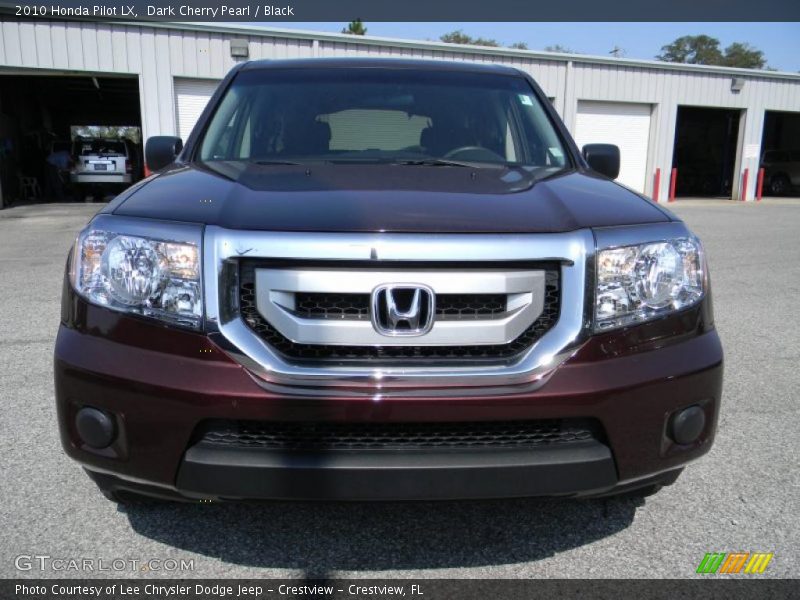 Dark Cherry Pearl / Black 2010 Honda Pilot LX