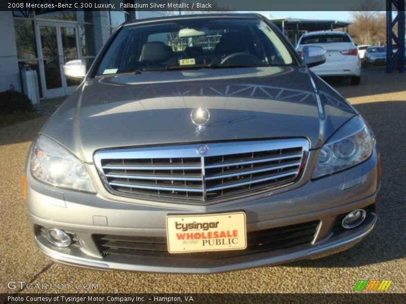Palladium Silver Metallic / Black 2008 Mercedes-Benz C 300 Luxury