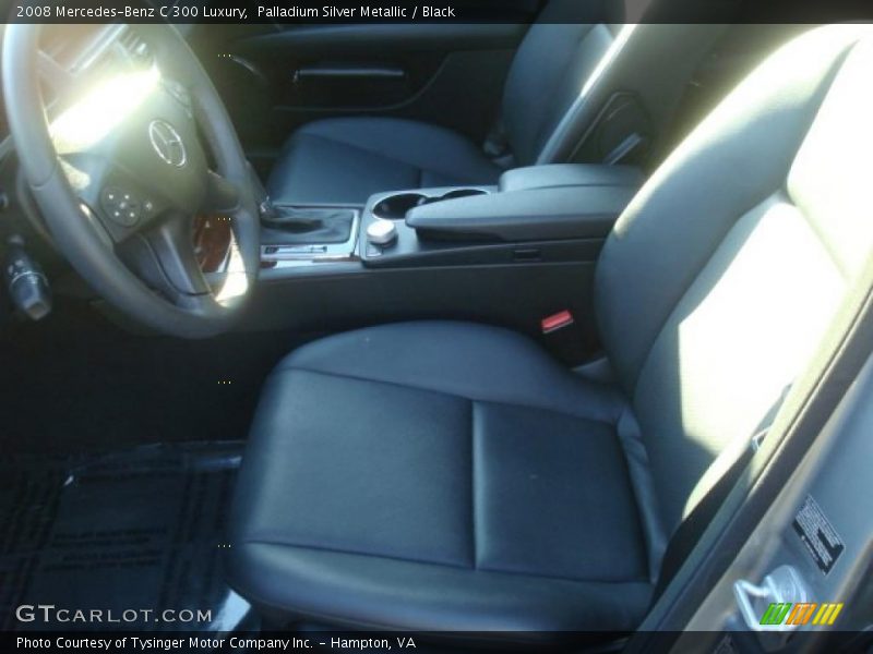 Palladium Silver Metallic / Black 2008 Mercedes-Benz C 300 Luxury