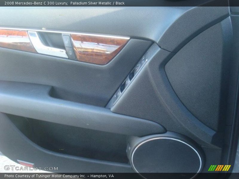 Palladium Silver Metallic / Black 2008 Mercedes-Benz C 300 Luxury