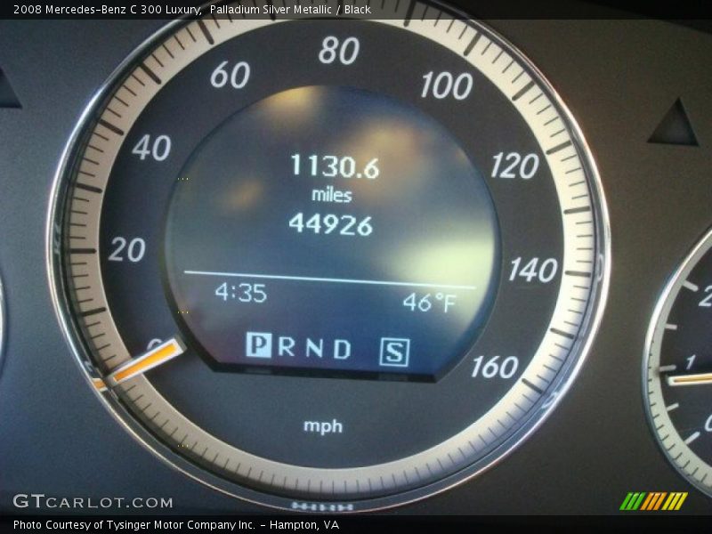 Palladium Silver Metallic / Black 2008 Mercedes-Benz C 300 Luxury