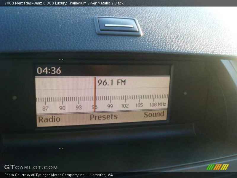 Palladium Silver Metallic / Black 2008 Mercedes-Benz C 300 Luxury