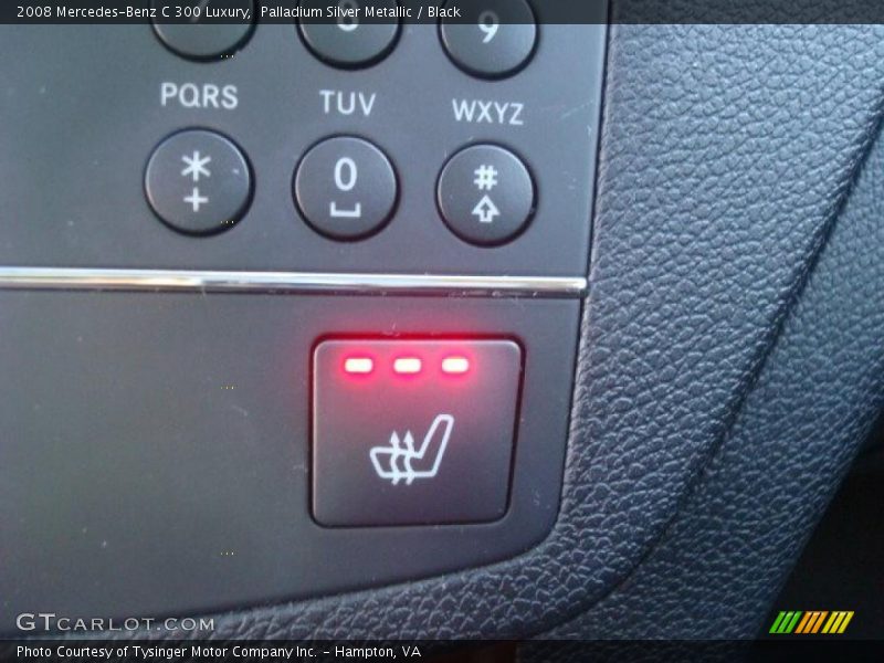 Palladium Silver Metallic / Black 2008 Mercedes-Benz C 300 Luxury