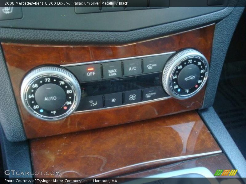 Palladium Silver Metallic / Black 2008 Mercedes-Benz C 300 Luxury