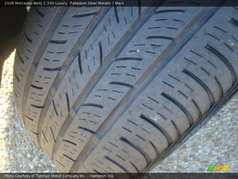 Palladium Silver Metallic / Black 2008 Mercedes-Benz C 300 Luxury