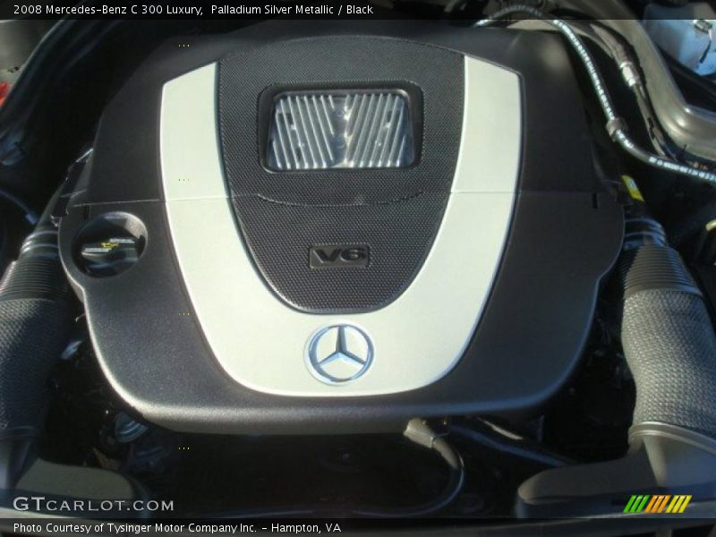 Palladium Silver Metallic / Black 2008 Mercedes-Benz C 300 Luxury