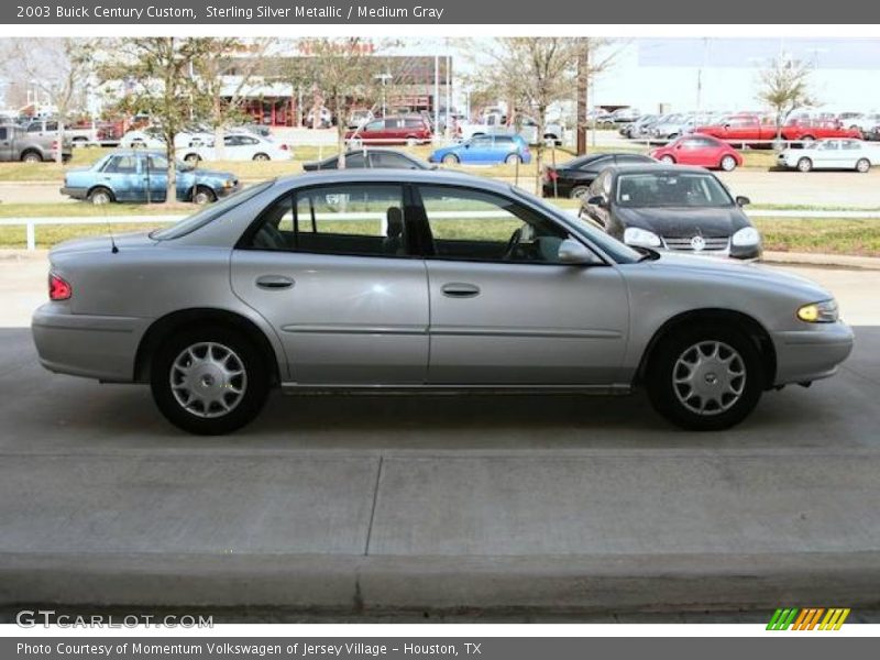 Sterling Silver Metallic / Medium Gray 2003 Buick Century Custom