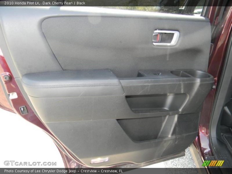 Dark Cherry Pearl / Black 2010 Honda Pilot LX