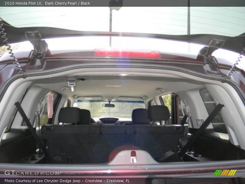 Dark Cherry Pearl / Black 2010 Honda Pilot LX