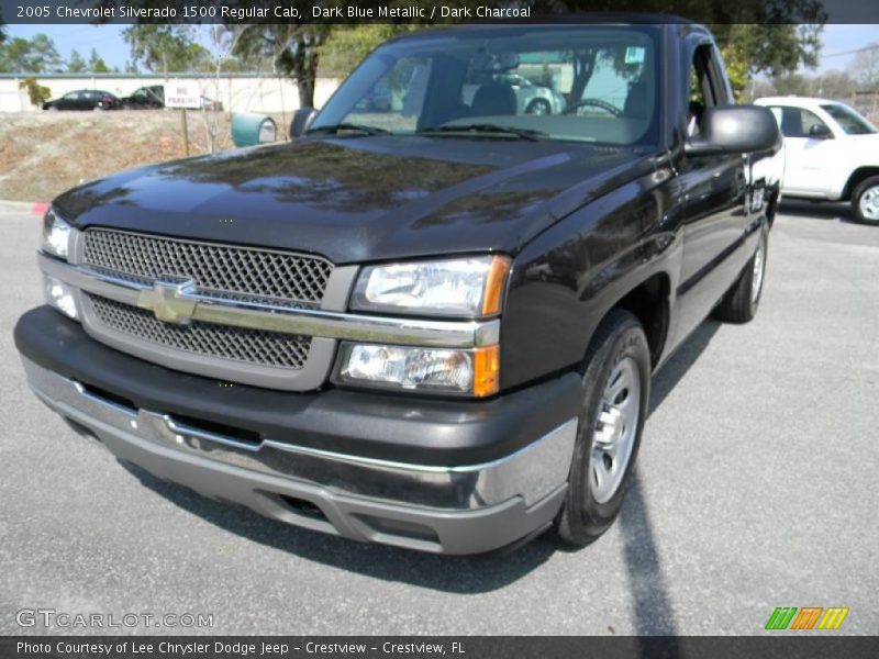 Dark Blue Metallic / Dark Charcoal 2005 Chevrolet Silverado 1500 Regular Cab