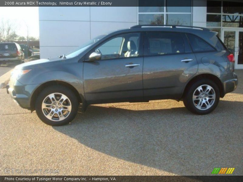 Nimbus Gray Metallic / Ebony 2008 Acura MDX Technology