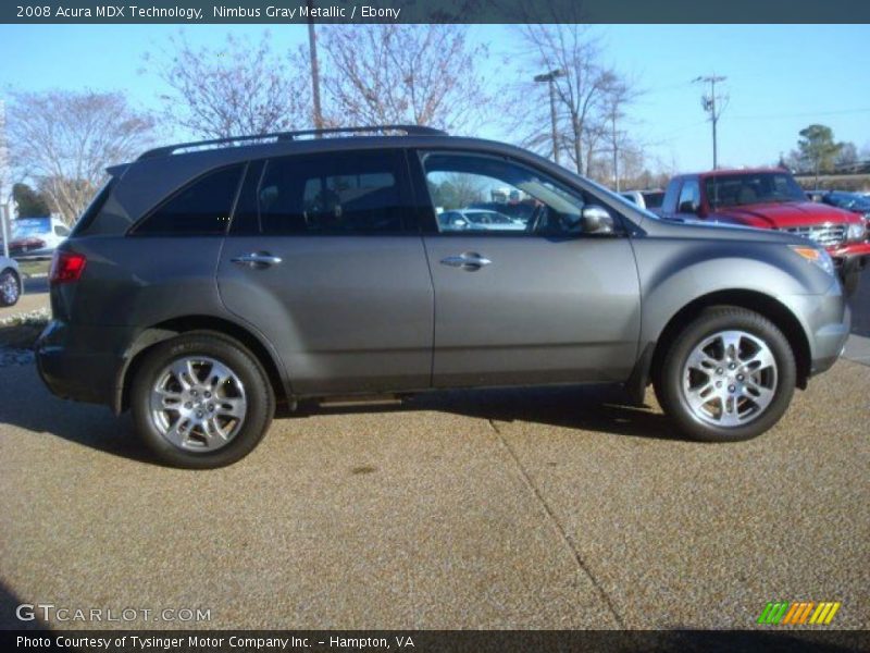 Nimbus Gray Metallic / Ebony 2008 Acura MDX Technology