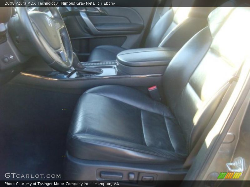 Nimbus Gray Metallic / Ebony 2008 Acura MDX Technology