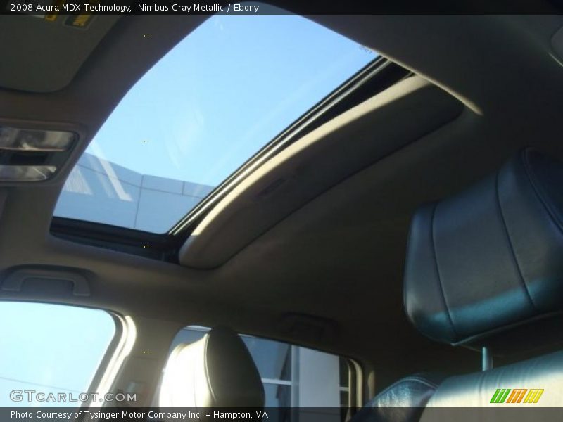 Nimbus Gray Metallic / Ebony 2008 Acura MDX Technology