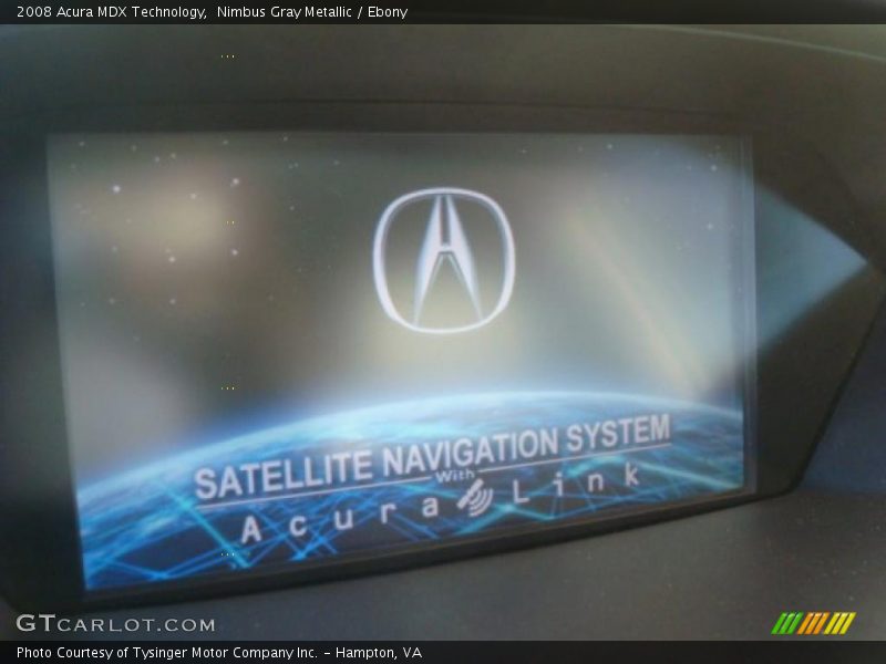 Nimbus Gray Metallic / Ebony 2008 Acura MDX Technology
