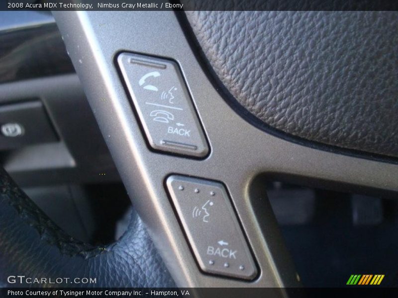 Nimbus Gray Metallic / Ebony 2008 Acura MDX Technology