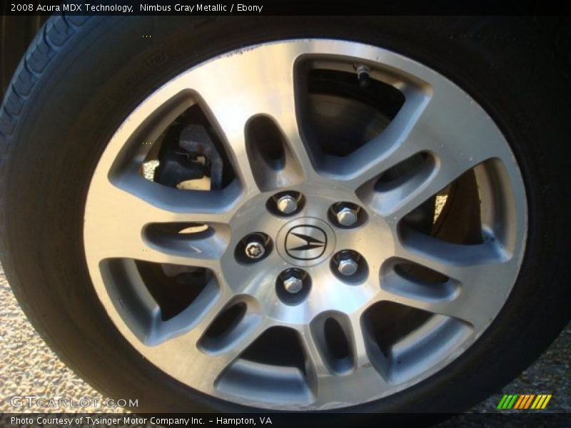 Nimbus Gray Metallic / Ebony 2008 Acura MDX Technology